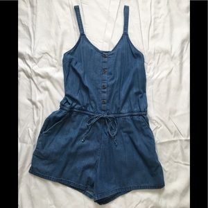 Denim romper